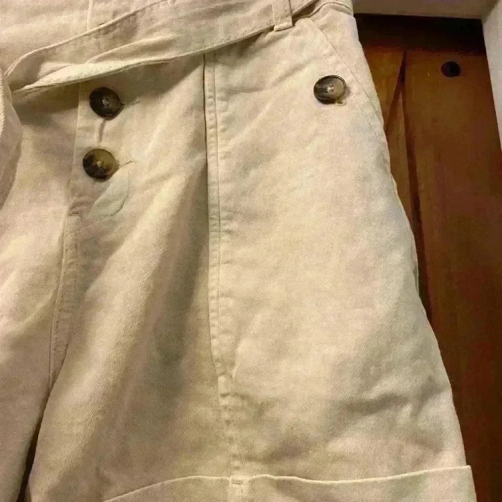 Blanknyc Twill Paperbag Shorts Ivory Sz 31 Far Away NWT - Picture 6 of 8